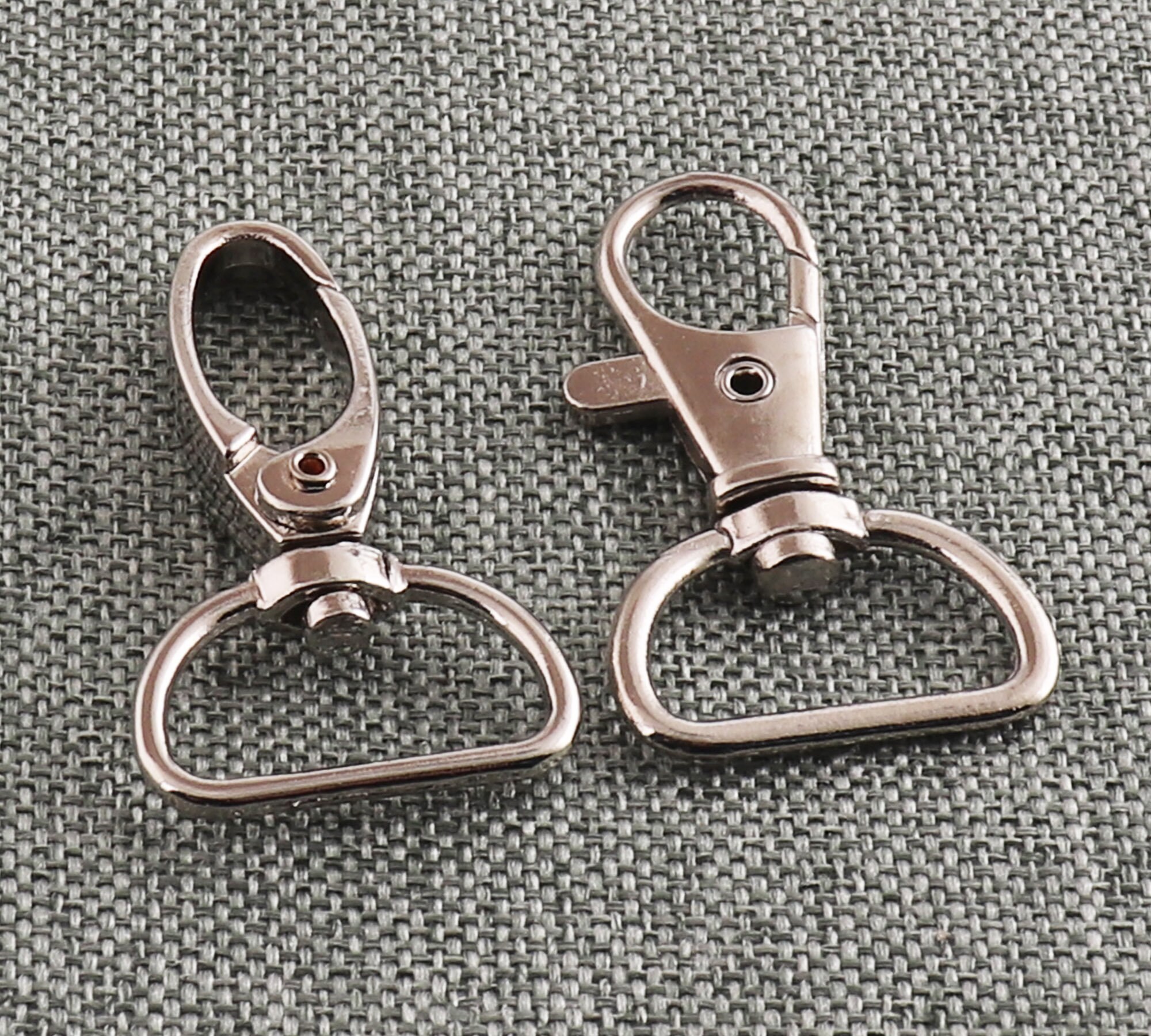 Silver Swivel Clasp 3/4 Inch Swivel Clips Trigger Snap Hook Etsy