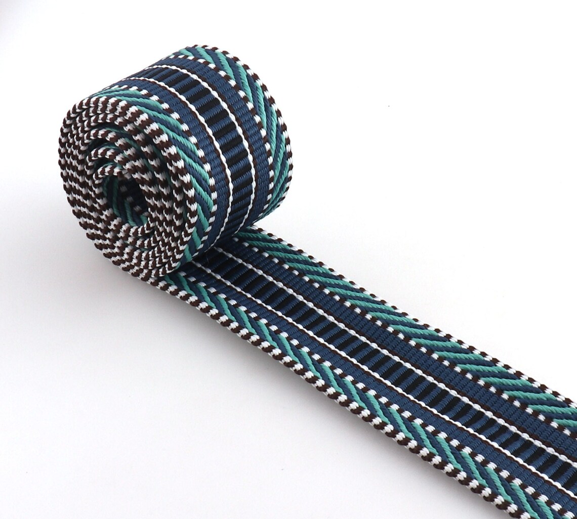 Jacquard bing 1 1/2colorful Cotton bing Soft Woven Etsy