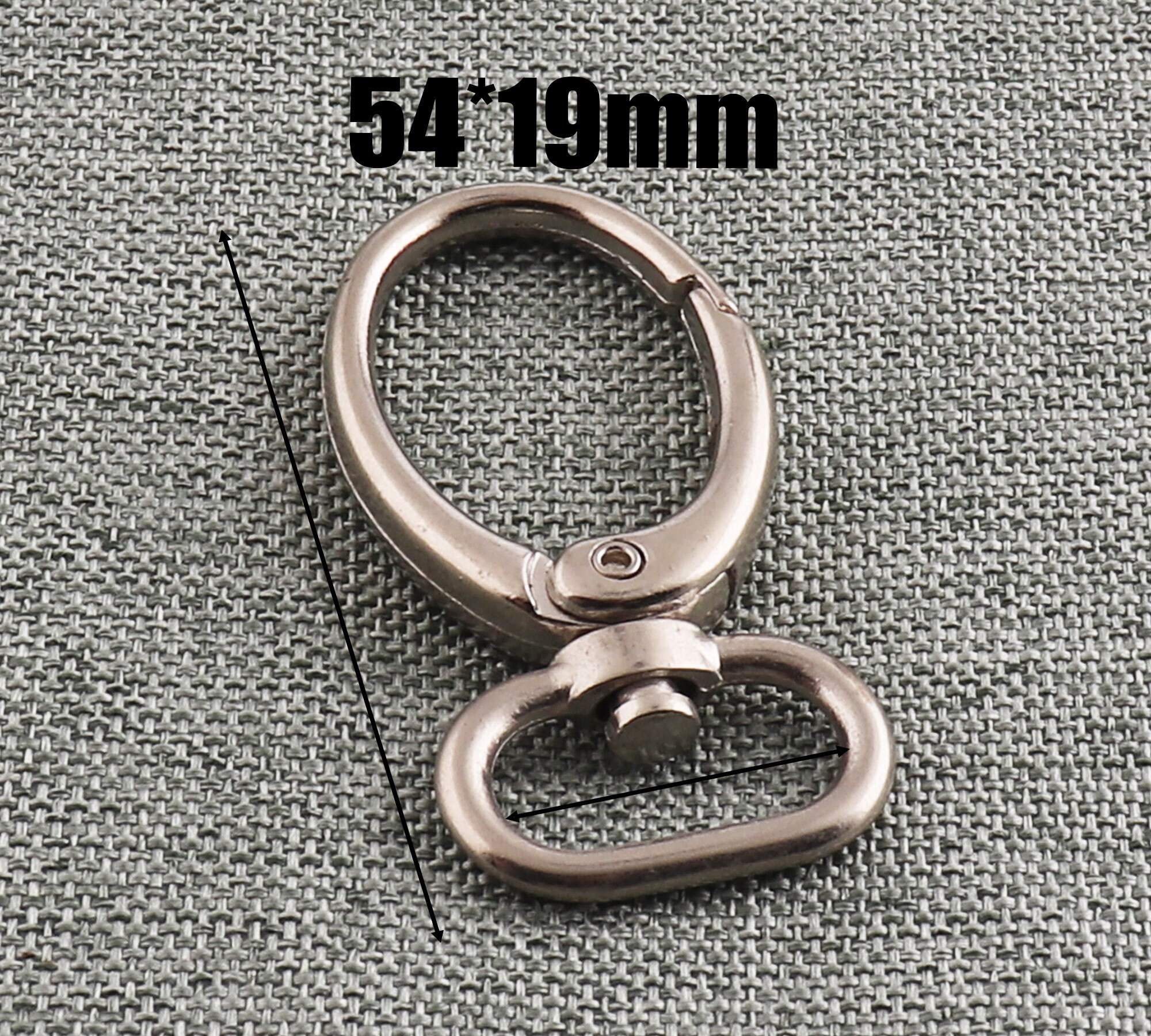 Swivel Clasp Nickel Finish 14/19mm Oval Lobster Swivel Hook Etsy