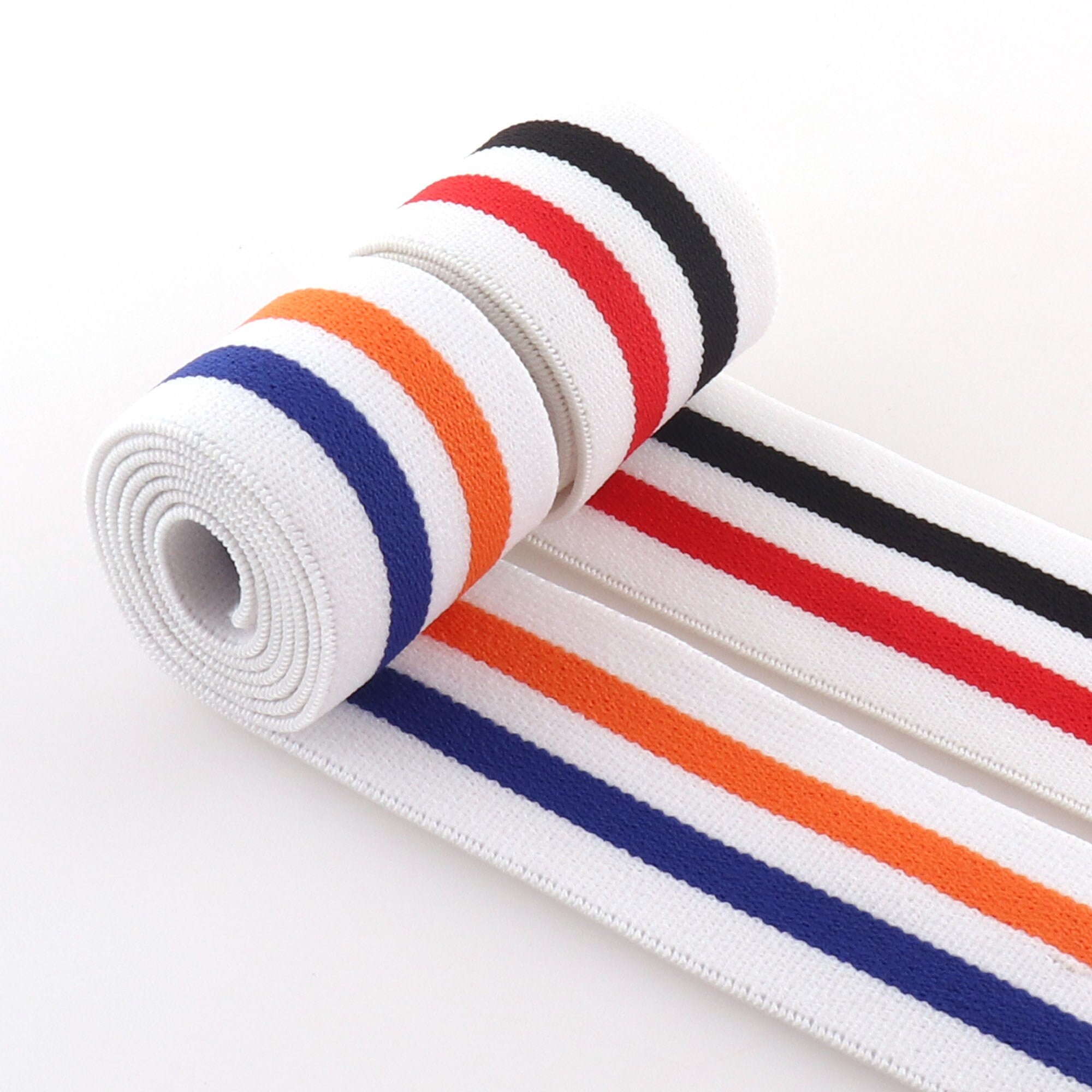 High Elastic Woven Webbing Bag Handles 38mm Stripe Elastic Band Color Wide Elastic Oak Tendons A Skirt Belt Garment Accessories