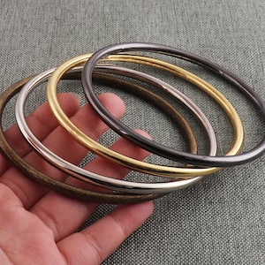 Metal O-rings Welded Metal Loops Round Formed Rings Gold Silver