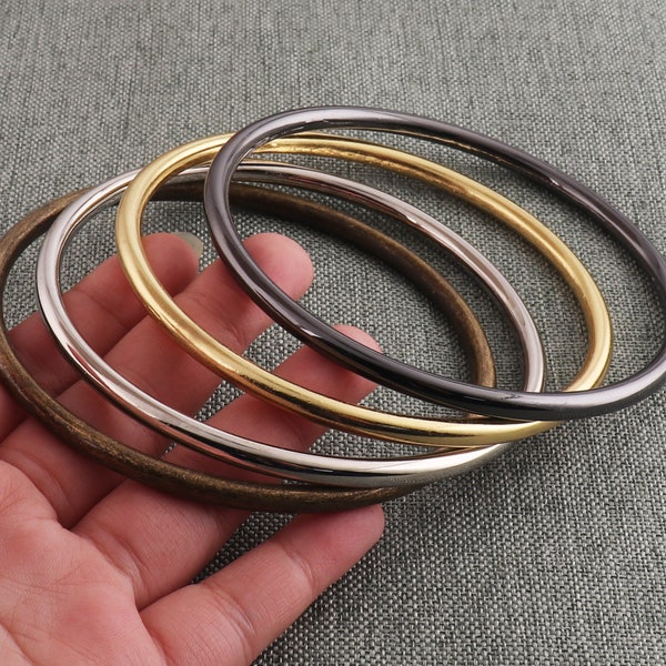 O Ring 90mm Extra Large O Ring Buckles 2pcs Handbag Bag Handles Accessories Leather Craft-Gold/Silver/Gunmetal/Bronze