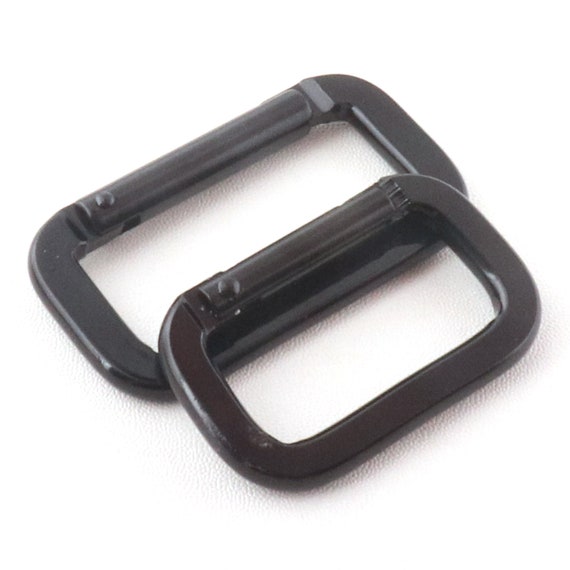 Carabiner Snap Hook Black 39/48mm Aluminum Carabiner Square Shape Clasp  Carabiner Clip Large Key Ring Bag Carabiner Key Chain Hook4pcs 