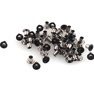 3mm Dark Black Tiny Mini Eyelet 300pcs Doll Clothes Sewing Projects Grommets Shoes Making Tags Jewelry Making Craft Supply