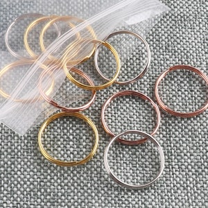 Rose gold/Silver/Gold Split Ring 16mm Jump Ring Round Key Chain Ring Charming Bulk Jump Ring FOR Jewelry Connectors DIY Key Chain-50pcs