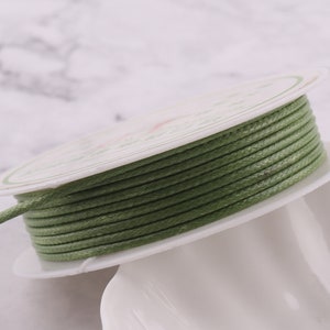 Wax Cord Polyester Thread High Quality Waterproof Bracelet Rope 2mm Army Green Korea Cord for necklace bracelet weaving Jewelry making DIY