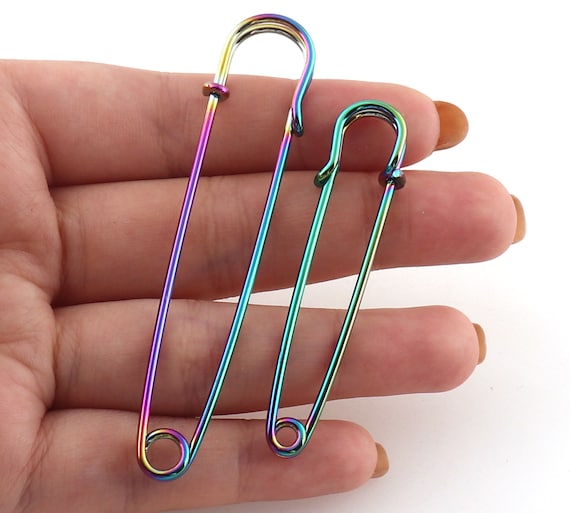 Rainbow Safety Pins Large Sewing Pins for Knitting and Crochet