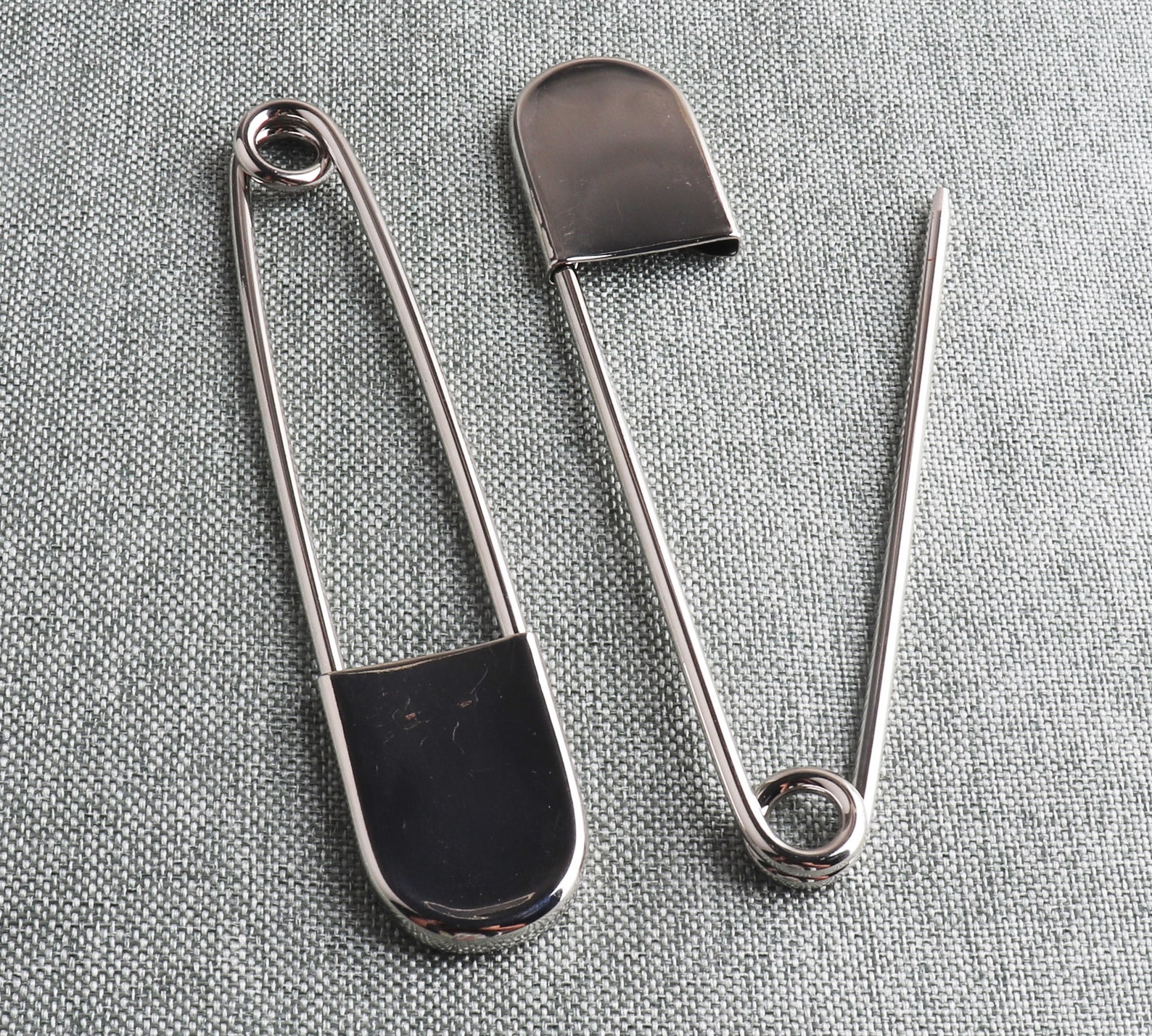 Giant Safety Pins Extra Large 128mm Pins Silver Brooch Jumbo Etsy