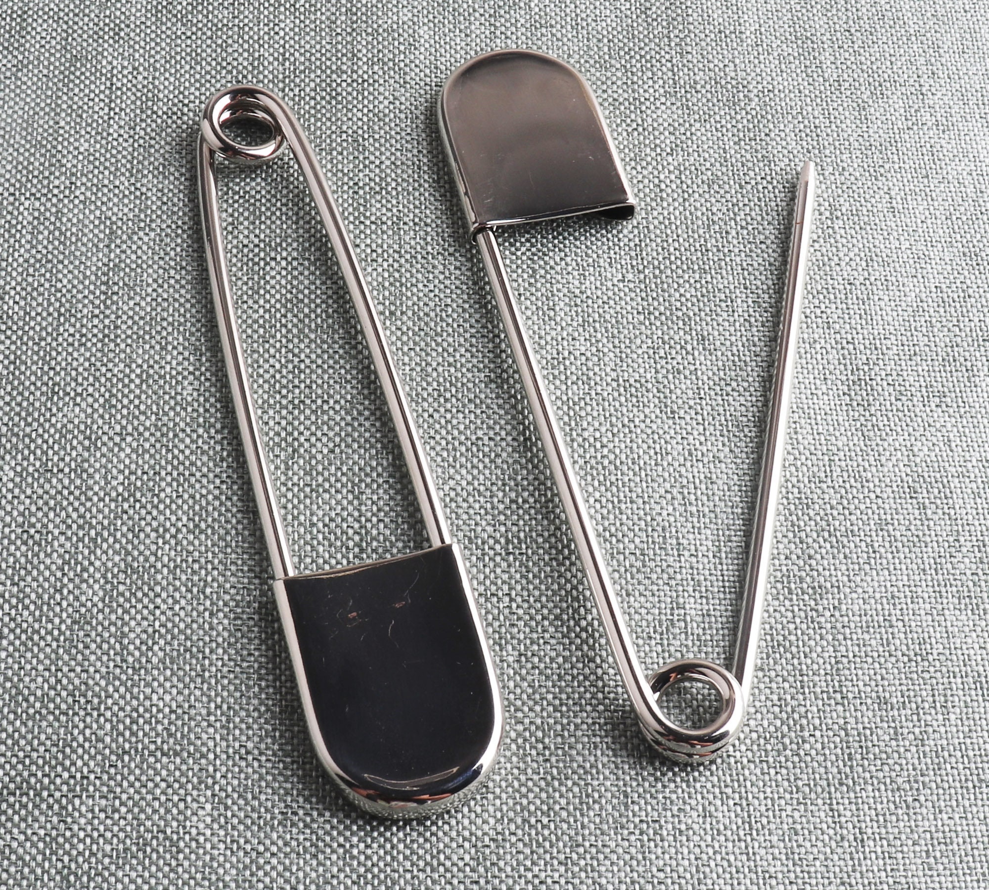 Giant Safety Pins Extra Large 128mm Pins Silver Brooch Jumbo