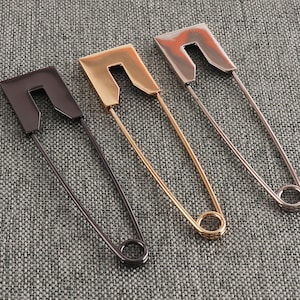 Large Safety Pins Silver/Gold/Gunmetal 80mm Sewing Pins Blanket Pins Metal Brooch Clothing Makers Jewelry Crafts Pins-10pcs