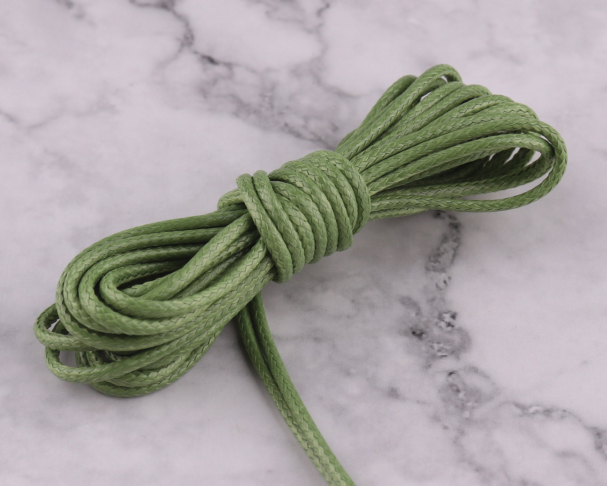 Korean Rope Wax Cord Polyester Thread 1.5mm High Quality Green