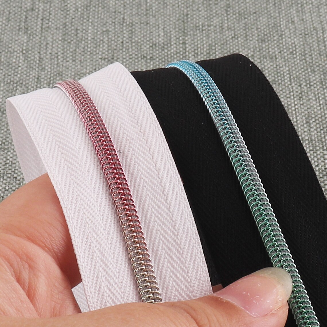 Upholstery Zipper Black&White Rainbow Teeth 3 Continuous Etsy