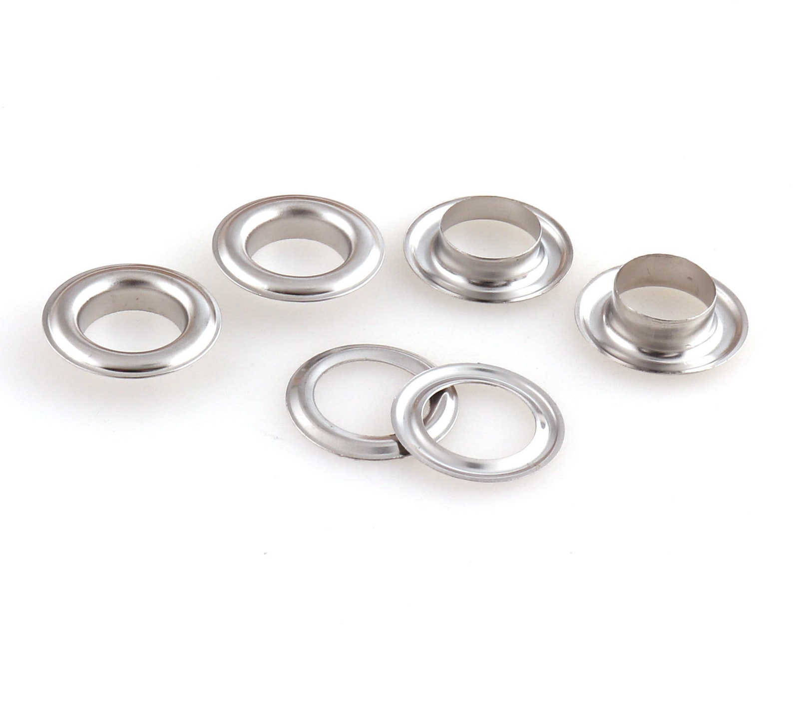 Eyelets 14mm Large Grommets With Washers Silver Sewing Eyelets Etsy