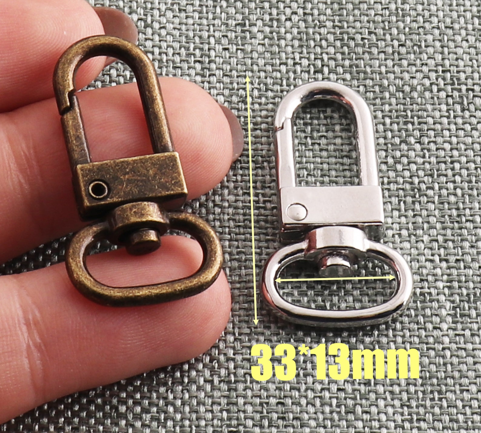 Luggage Tag Clasp 1/2 Swivel Clasp Silver Nickel/Antique Etsy