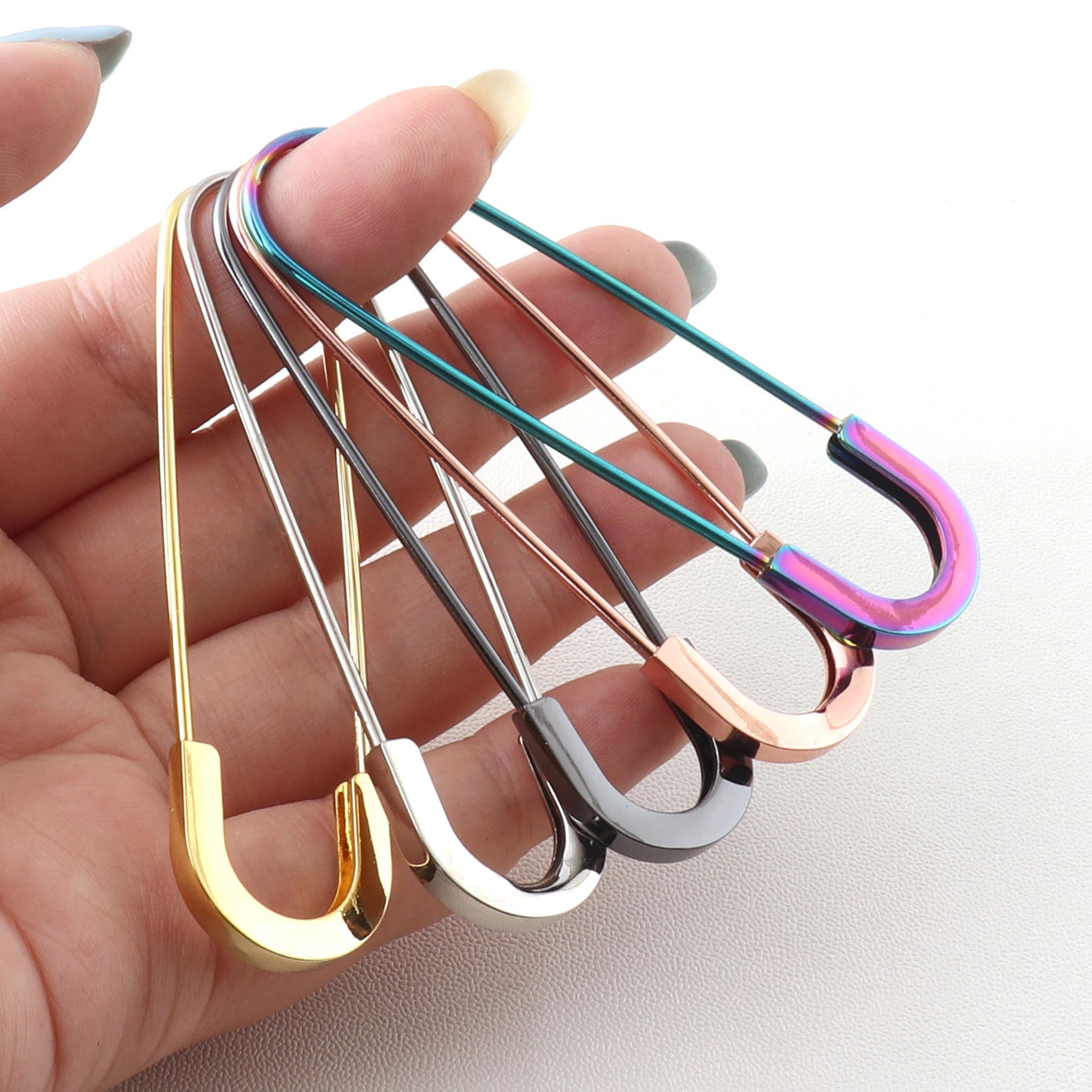 Rainbow Safety Pins Large Sewing Pins for Knitting and Crochet