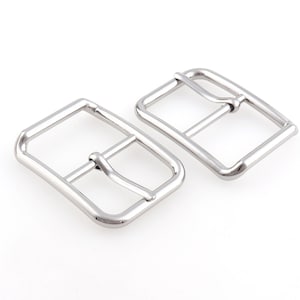 4 STUKS Gesp Grote Riem Gesp Pin Gesp Zilver Beweegbare Pin Gesp Voor 35mm Webbing Richter Lederen Gesp Riem