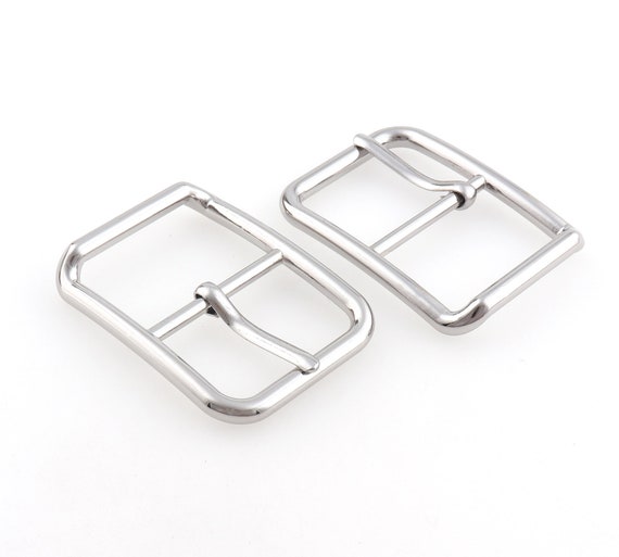 59*58MM Heavy duty sturdy Antique Silver Single Prong Roller Pin Belt  Buckle Replacement Fits 40mm Belt Strap