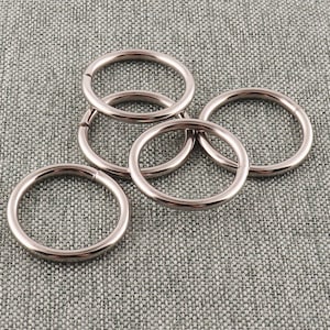 Jump Rings 1 Zoll Silber Offene Jump Ringe Verbinder für Choker Halsketten Armband Kette Schmuckherstellung Split Ring Keychains-10 Stück