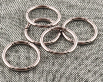 Jump Rings 1 Inch Silver Open Jump Rings Connectors for Choker Necklaces Bracelet Chain Jewelry Making Split Ring Keychains-10pcs