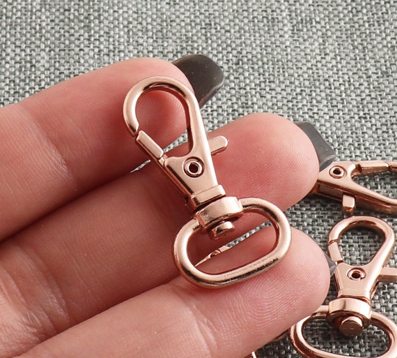 Commercio all ingrosso metallo girevole cordino moschettone portachiavi gancio girevole 31 13mm oro rosa moschettone moschettone per borsa borsa portachiavi 10 pezzi Etsy Italia