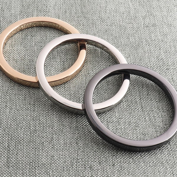 O Gesp Platte O Ring 2 Inch Metalen O Ringen Goud/Zilver/Gunmetal Ronde Ringen Heavy Duty O Gespen Riem Gesp Webbing Ring-4pcs