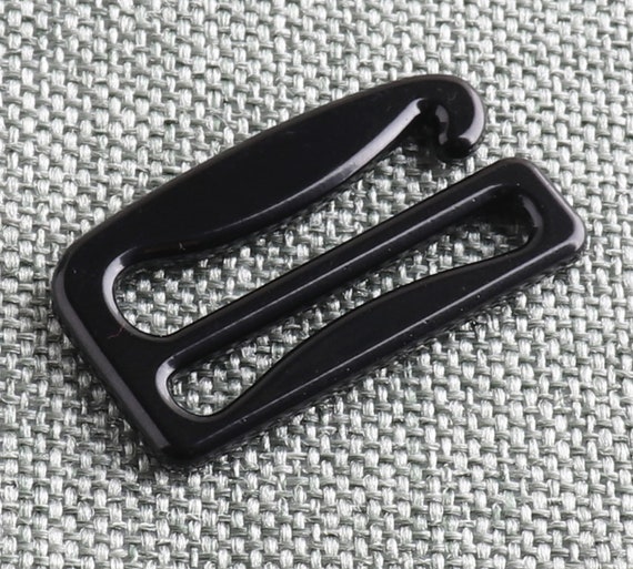 Bra Slider Hooks G Hook Black Metal G Buckle 1 Inch 25mm Adjustable Hook  Swimwear Fasteners Bra Making Accessories-6pcs 