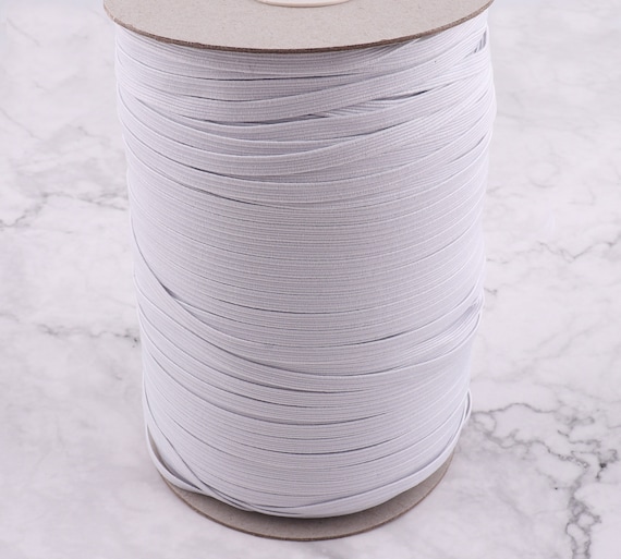Elastique 6 Mm Blanc - Couture élastique - Fabrication De Masques Elastiques Masque Medical Couvre Bouche Cordon Elastique 6 Mm 8 Metres Blanc