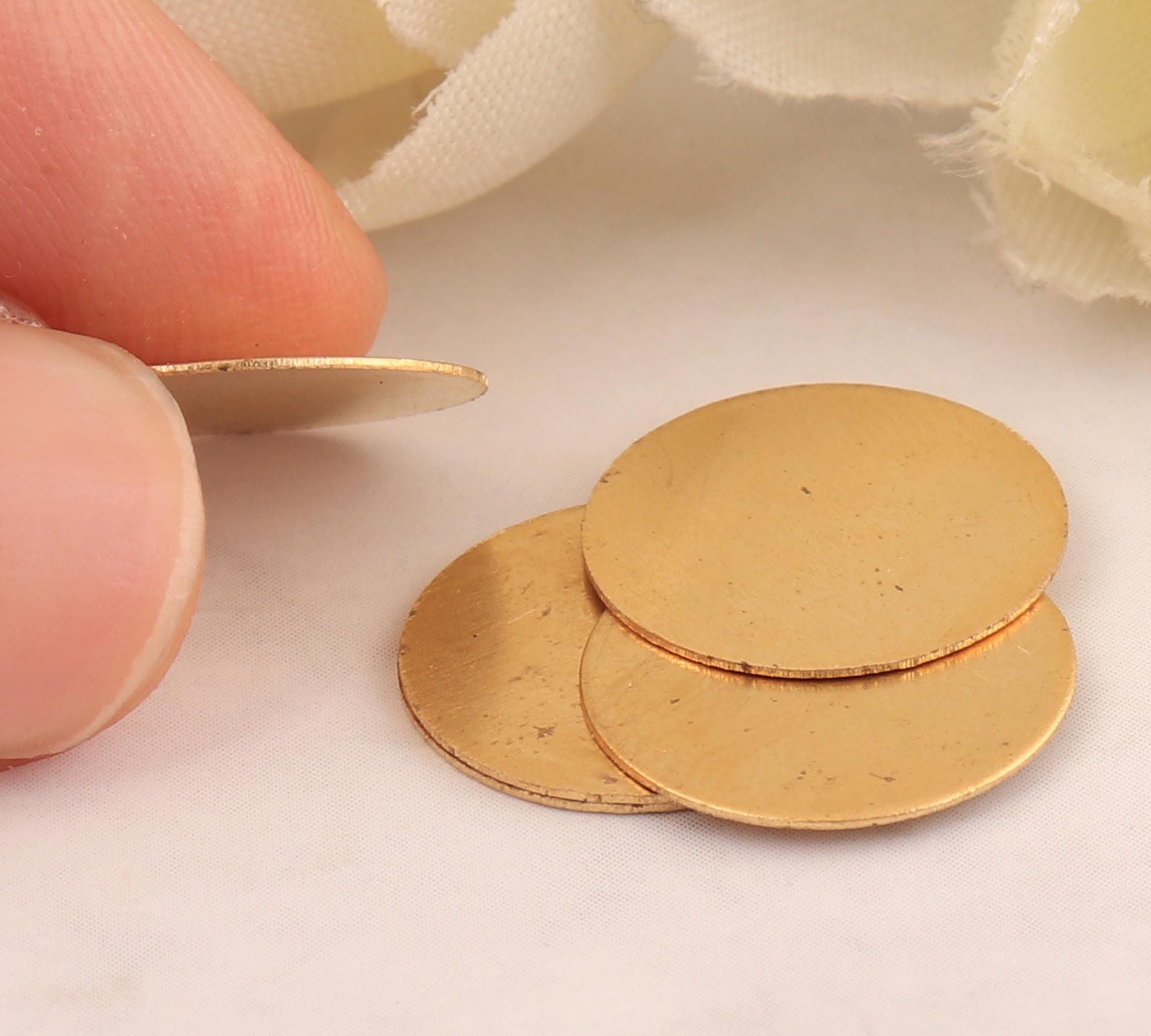 Brass stamping blanksmetal disc blanks raw brass discs Etsy