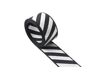 Nylon Webbing 5 yards Webbing Stripes soft ribbon Straps Light Weight Webbing Canvas Webbing belt Leash Webbing for Totes, Backpacks,Bag