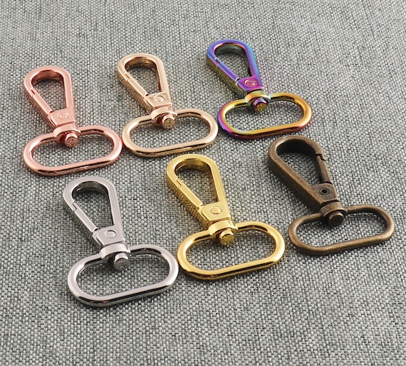 Buy Swivel Clasps Rose Gold 1 Lanyard Snap Hooks Keychain Hook Rainbow  Lobster Claw Clasp Metal Hook Clasp for Purse Handbag Sewing Craft-6pcs  Online in India 