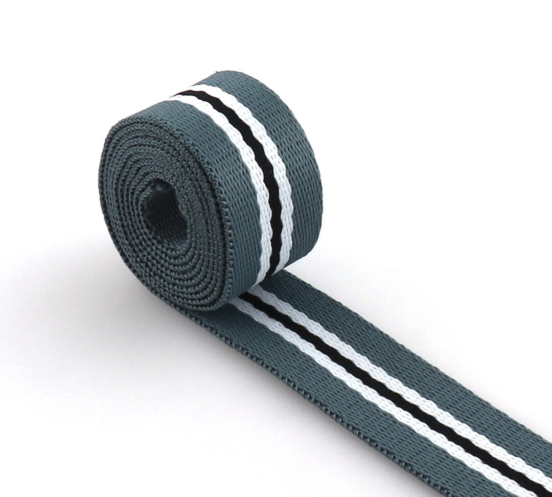 Singelband 12 yards groen geel nylon singelband visgraatpatroon kanten tape lint doe-het-zelf tas riem naaigordel accessoires (kleur: rose rood 38mm