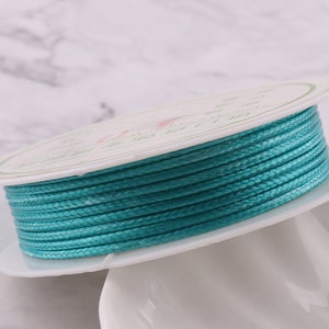Weaving Cord Korean Rope Wax Polyester Cord Top Quality 1.5mm Blue String Beading Cord Jewelry Making Knotting Cords String Thread Jewelry