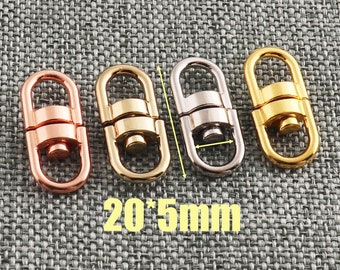 Connettore Girevole Con Occhiello Girevole In Ottone - Foto 4