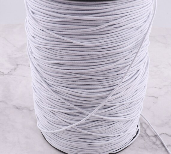Buy 100 Meters Elastic Rope 1.5mm Round Elastic Cord White Elastic Rubber  Band for Craft Project Bracelet String Beads Weaving Trim Online in India 