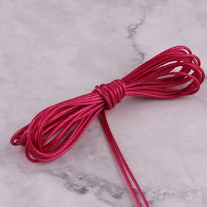 Waxed Polyester Cord Bracelet Rope Weaving String Korean Rope 1mm red Knotting Cord for bracelet weaving jewelry making Knotting DIY