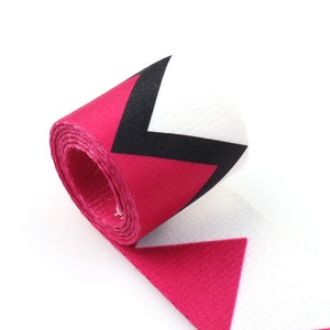 Strap webbing Soft Smooth Webbing 2&quot;(50mm) strap with Rose red&White Webbing,Woven Belt,webbing purse strap,By the yard