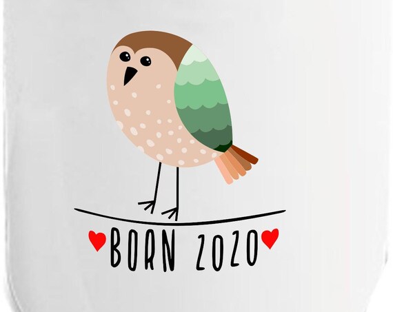 kleckerliese Spardose Sparschwein "Born 2020 Tiermotiv Vogel" Geldgeschenke Geschenkidee