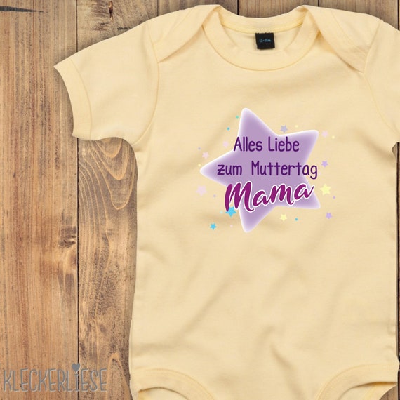 Baby Body "Alles Liebe zum Muttertag Mama" Bodysuit viele Farben Babybody