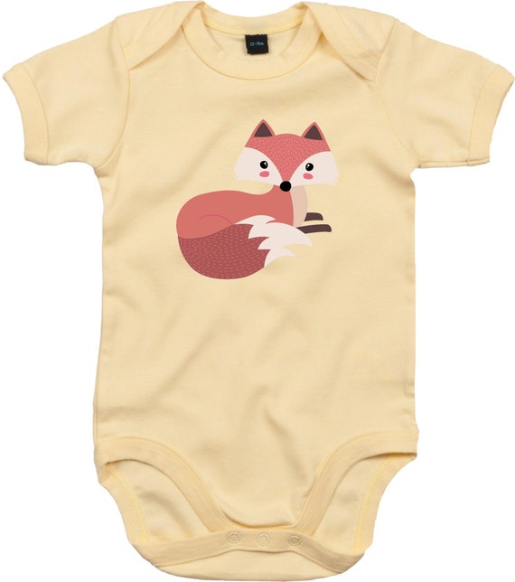 kleckerliese Baby Body "Fuchs" Babybody Strampler Jungen Mädchen Kurzarm