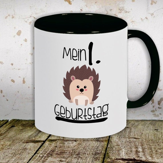 Kaffeetasse Tasse Motiv "Mein 1. Geburtstag Igel" Tasse Teetasse Milch Kakao