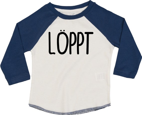 Kleckerliese Baby Kinder T-Shirt Langarmshirt  "Löppt" Raglan-Ärmel Jungen Mädchen