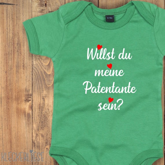 Baby Body "Willst du meine Patentante sein?"