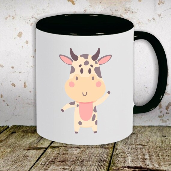 Kaffeetasse Tasse Motiv "Tiermotiv Kuh Bulle" Tasse Teetasse Milch Kakao