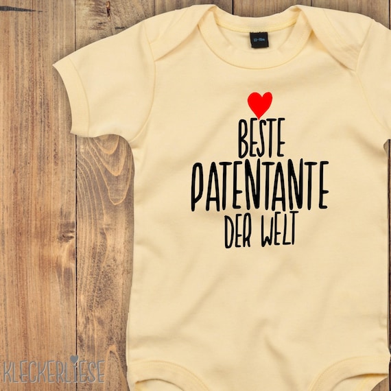 Baby body "Best godmother in the world" baby body for boys and girls