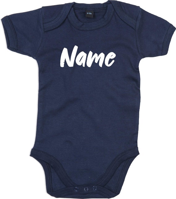 kleckerliese Baby Body "Wunschname Name Wunschtext" Babybody Strampler Jungen Mädchen Kurzarm