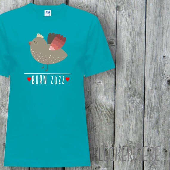 Kinder T-Shirt "Born 2022 Tiermotiv Vogel" Shirt Jungen Mädchen Baby Kind