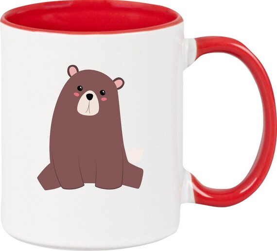 kleckerliese Kindertasse Teetasse Tasse Motiv Bär Tiermotive Tiere mit Wunschnamen Cup Becher
