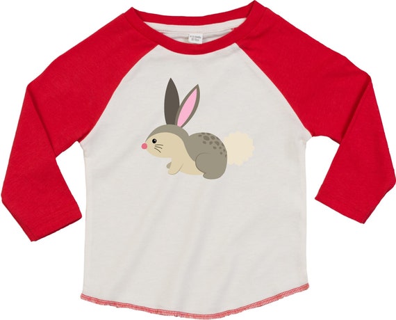 Kleckerliese Baby Kinder T-Shirt Langarmshirt  "Hase" Raglan-Ärmel Jungen Mädchen