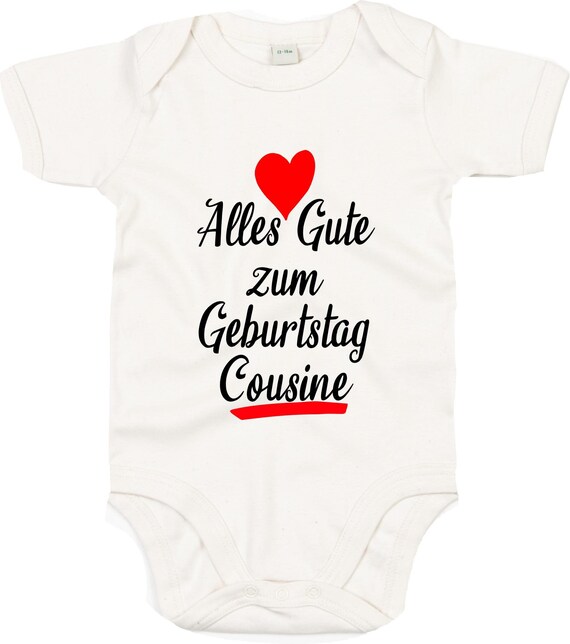 Baby Body "Alles Gute zum Geburtstag Cousine"