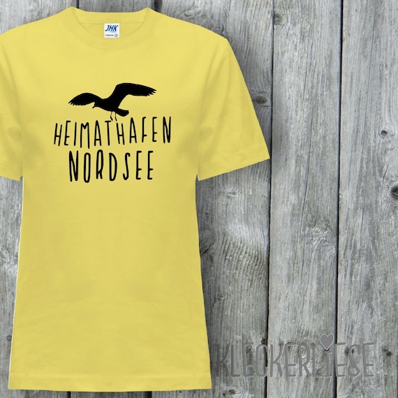 Kinder T-Shirt "Heimathafen Nordsee Möwe" Shirt Jungen Mädchen Baby Kind